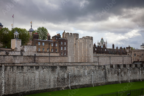 Tower of London outer curtain wall detail