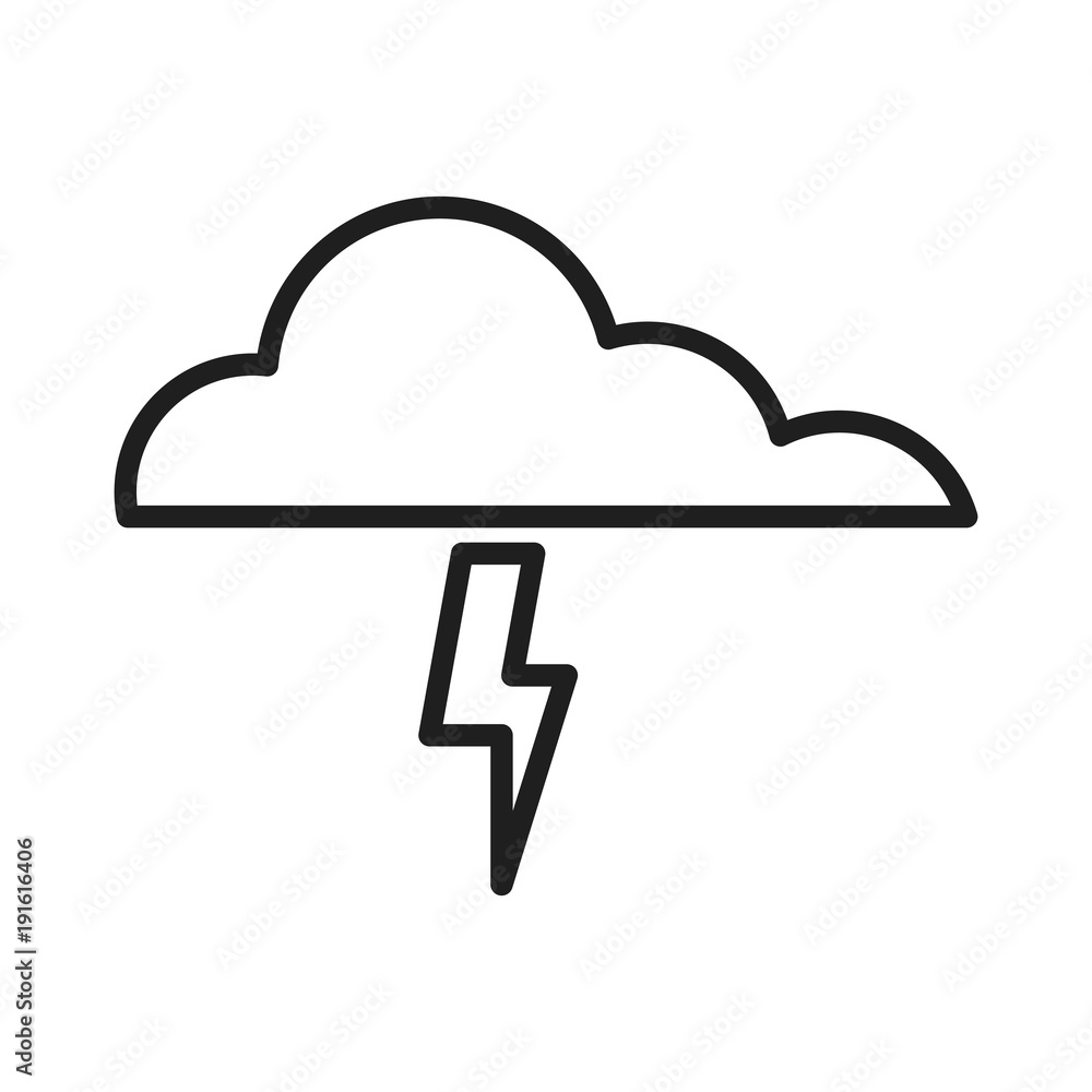 Thunderbolts weather symbol Thunderbolts weather symbol