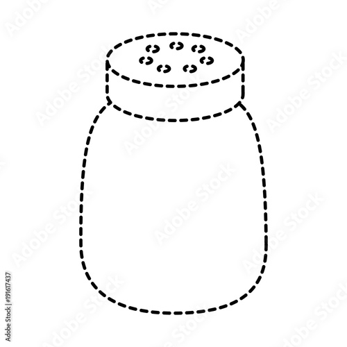 salt shaker seasoning for cooking condiment vector illustration sticker design © Gstudio