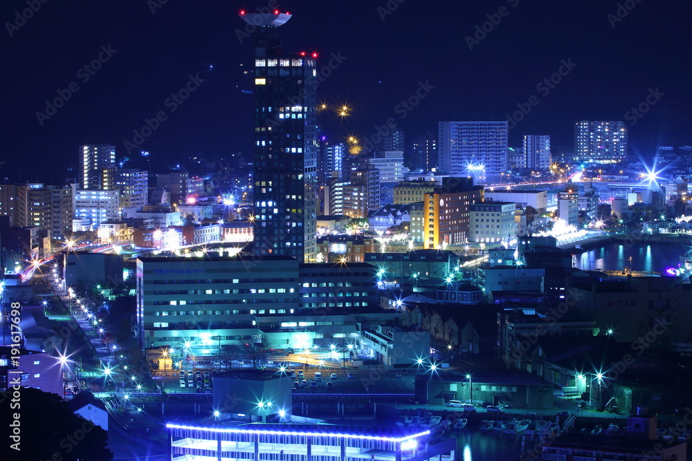 Fototapeta premium Fukuoka night view