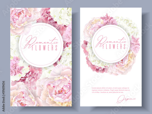 Peony pink banners