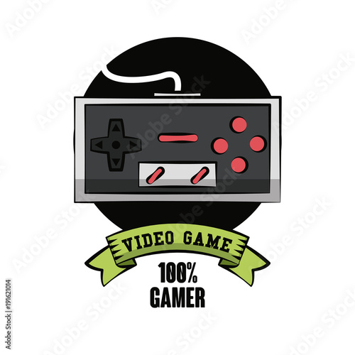 Gamer gamepad technology icon vector illustration graphic design © Jemastock