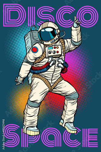 Astronaut dancing disco funny