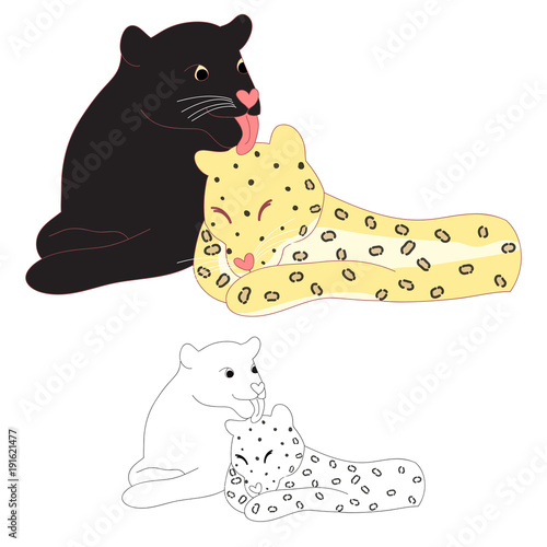 Black panther and Leopard L...