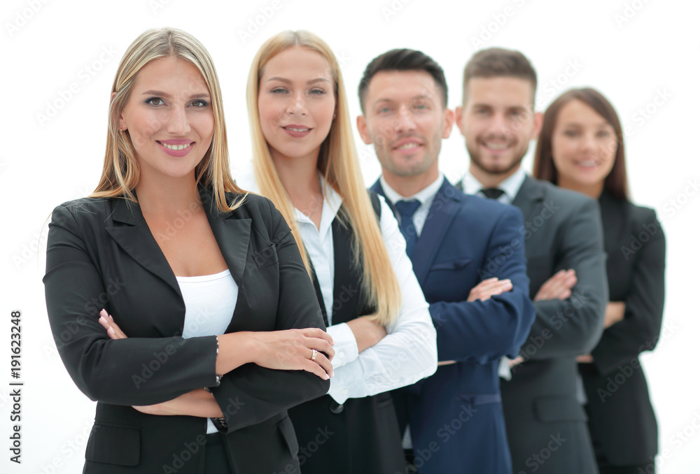 confident business team standing next to each other confident business team standing next to each other