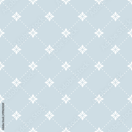 Floral pattern. Wallpaper seamless vector background. Grey and white ornament. Graphic modern pattern