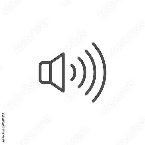 Speaker line icon