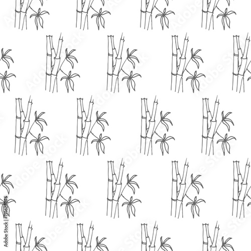 Fototapeta Naklejka Na Ścianę i Meble -  bamboo seamless vector pattern