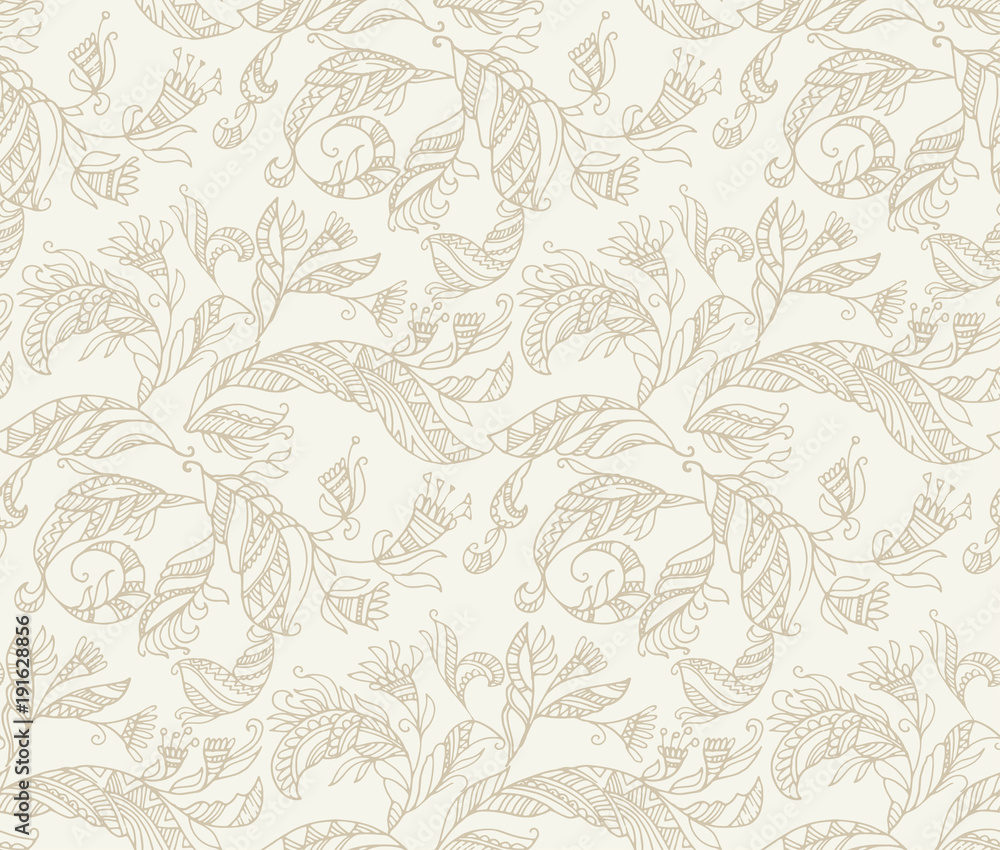 Decorative angel's feathers seamless pattern. Decorative angel's feathers seamless pattern.