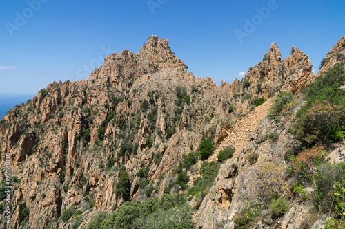 Felsenlandschaft Calanches auf der Insel Korsika