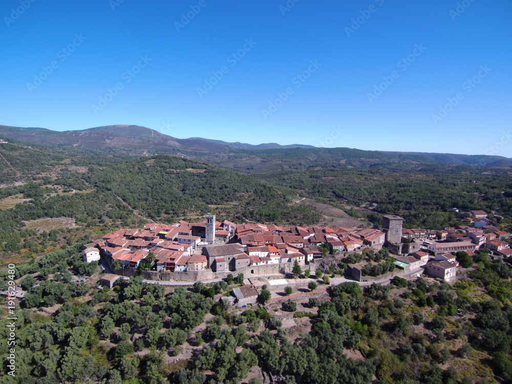 Miranda del Castañar, pueblo de Salamanca (Castilla y León, España)