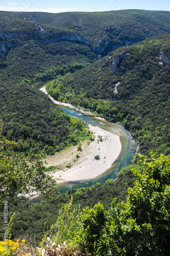 View of Ardeche Gorges