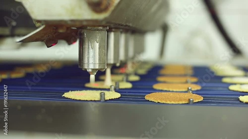 biscuits on the conveyor confectionery
