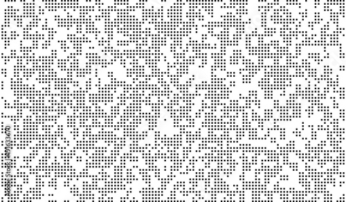 Pixel abstract mosaic background Gradient design Isolated black elements on white background. Monochromatic Abstract Background. Vector illustration for website, card, poster
