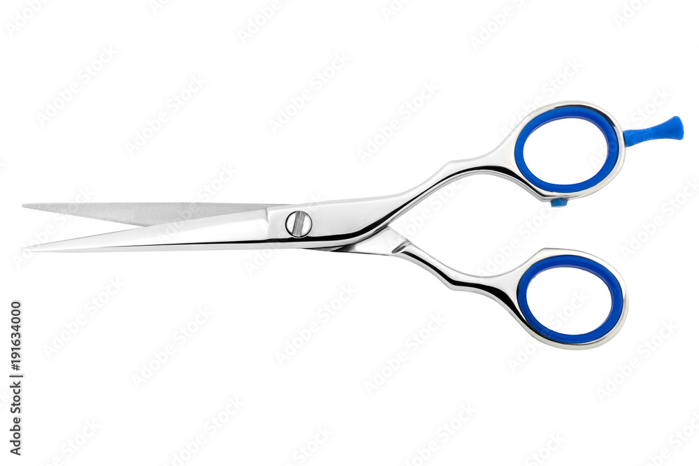scissors metal hairdresser professional quality design shiny hand white background isolate scissors metal hairdresser professional quality design shiny hand white background isolate