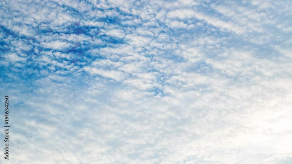 White clouds flying on blue sky. Timelapse White clouds flying on blue sky. Timelapse