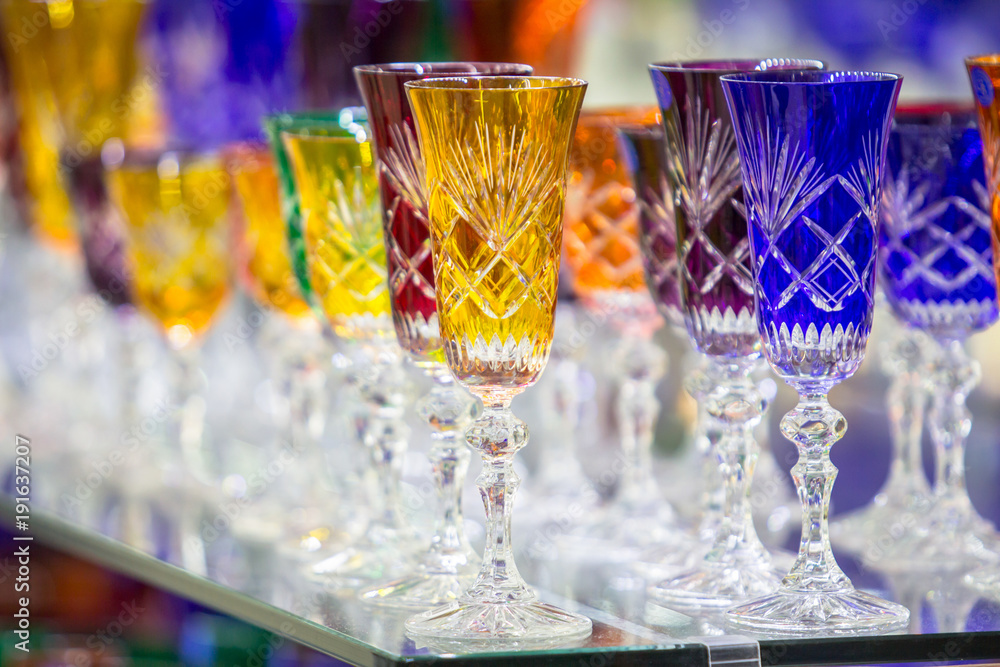Bohemian crystal glasses