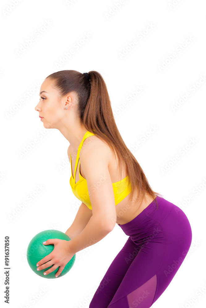 Young girl with ball