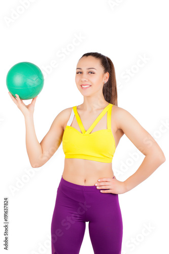 Young girl with ball © Dmitry
