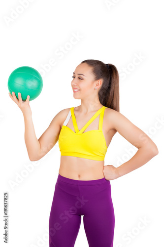 Young girl with ball