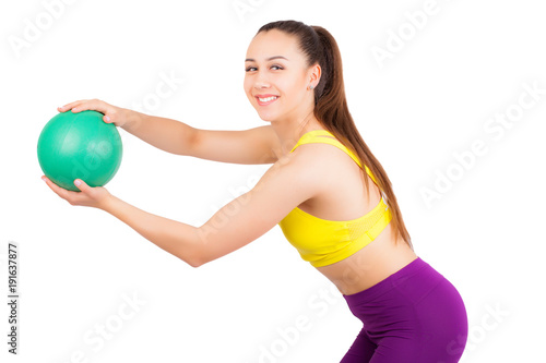 Young girl with ball