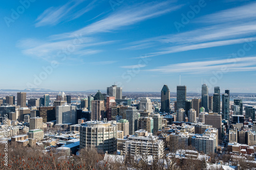 Montreal Skyline in winter  2018 