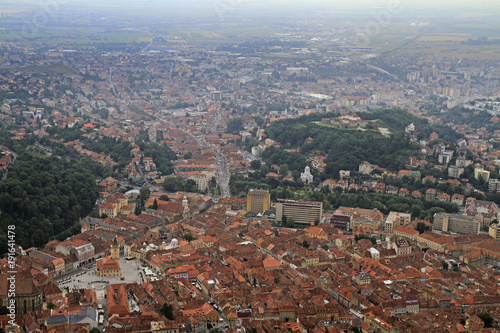View from the top of Tampa mountain over Brasov city