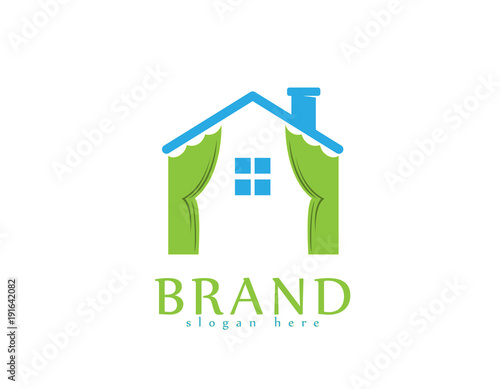 Curtains house logo