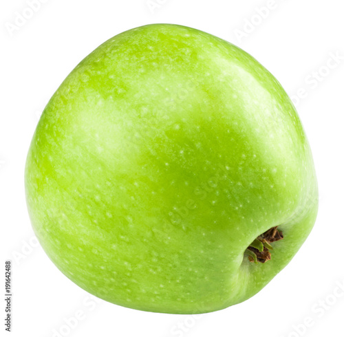 Fresh green apple, isolated on white background photo