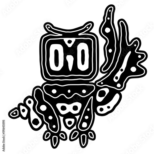 Vector decorative black and...