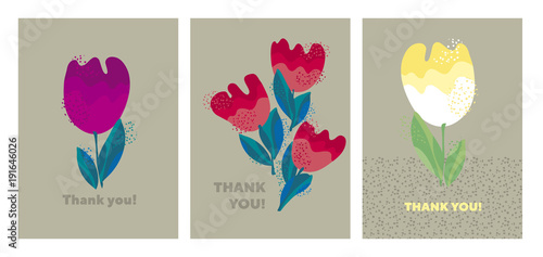 Decorative cute bright tuli...