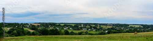 Amazing panorama of a small Ukrainian village