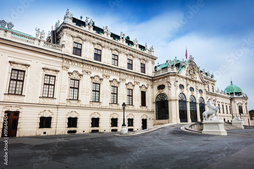 Entrance to the palace at upper Belvedere side. Vienna