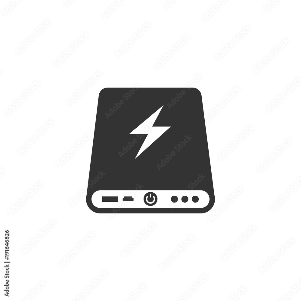 Power bank icon Vector illustration. Power bank icon Vector illustration.