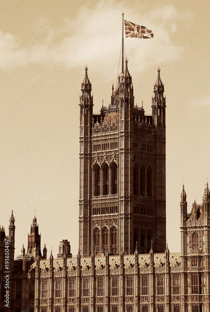 London, United Kingdom - Palace of Westminster (Houses of Parliament) with Big Ben clock tower. London, United Kingdom - Palace of Westminster (Houses of Parliament) with Big Ben clock tower.