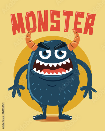 Angry Monster with Horns