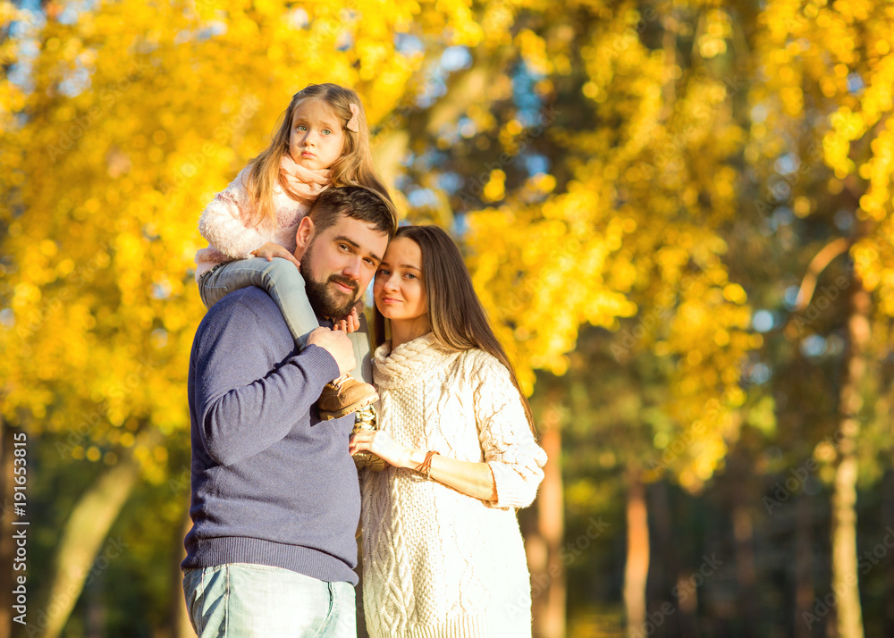 mom and dad with daughter at sunset in the woods play mom and dad with daughter at sunset in the woods play