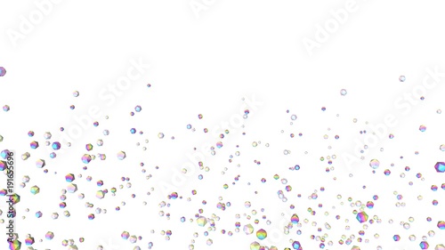 Holographic gems background. 3d illustration. Rhinestones abstract wallpaper. Rainbow multicolor pyramids. Crystals. Diamonds. Jewelry. Fashion. Simple geometric shapes backdrop.