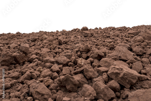 soil isolated on white background