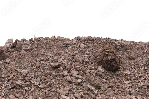 soil isolated on white background