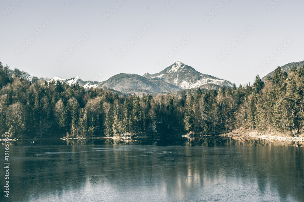 Winter am Hechtsee bei Kufstein in Tirol