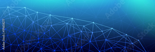 Technological virtual background. Digital networking concept. 3D Rendering