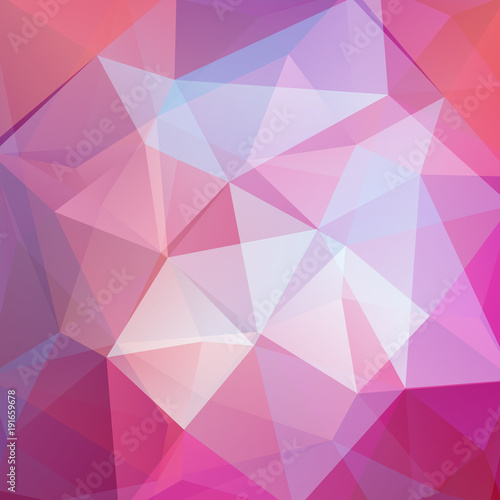 Background made of purple triangles. Square composition with geometric shapes. Eps 10