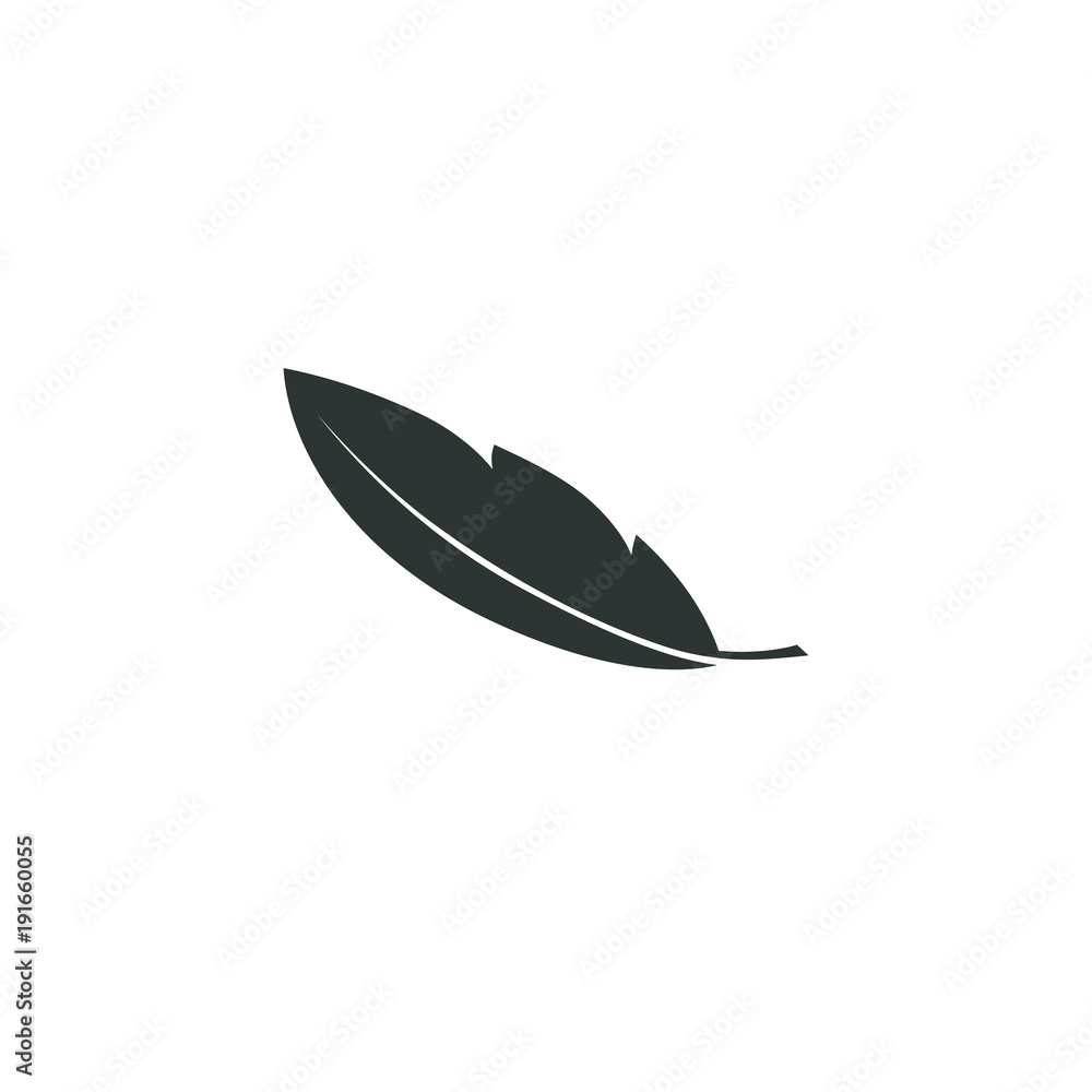 Feather vector icon isolated on white background. Pen for calligraphy and design. Graphic illustration Feather vector icon isolated on white background. Pen for calligraphy and design. Graphic illustration