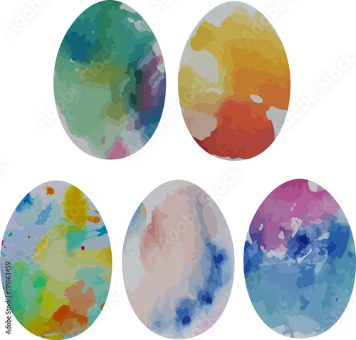 easter eggs spor 5 watercolor