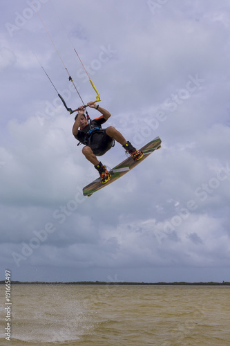 Kitesurf adrenalin waves and excitement