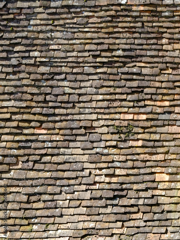 Old red roof tile background pattern Old red roof tile background pattern