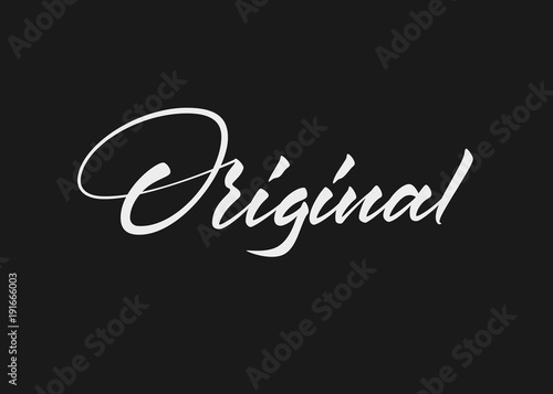 Original vector text in freehand style. Handmade lettering with brush