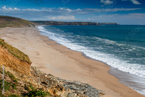 Loe Bar beach near Porthleven in Cornwall