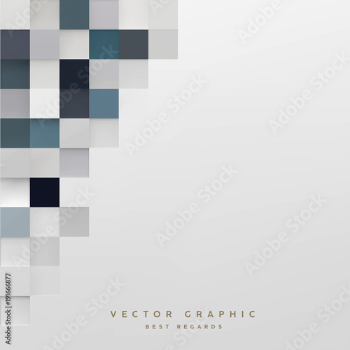 Abstract cubic background. Geometric Minimalistic cover design. Vector graphic.